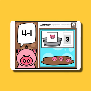 INSTANT Digital Thematic Mini Games: PIGS LOADED TO SEESAW & GOOGLE SLIDES