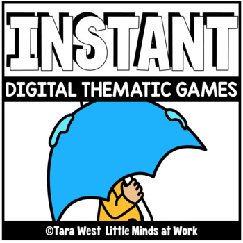 INSTANT Digital Thematic Mini Games: WEATHER LOADED TO SEESAW & GOOGLE  SLIDES
