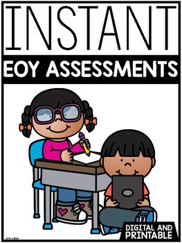 Preview of INSTANT ELA & Math EOY Assessments | GOOGLE™ READY & SEESAW | Distance Learning