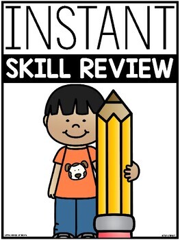 Preview of End of Year ELA & Math Skill Review Sheets | GOOGLE™ SLIDES READY |