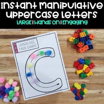 INSTANT Manipulatives Exploration Hands-On LARGE Task Cards - UPPERCASE ...