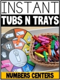 INSTANT NUMBERS Tubs N Trays: MORNING WORK, CENTERS, EARLY