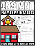 INSTANT Names Printables FULLY EDITABLE