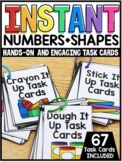 INSTANT Numbers and Shapes Hands-On Task Cards