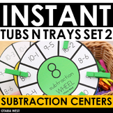 INSTANT SUBTRACTION Tubs N Trays SET 2: MORNING WORK, CENT