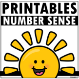 INSTANT Summer Number Sense Sheets [a free download]