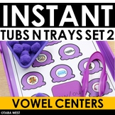 INSTANT VOWEL WORDS Tubs N Trays SET 3: MORNING WORK, CENT