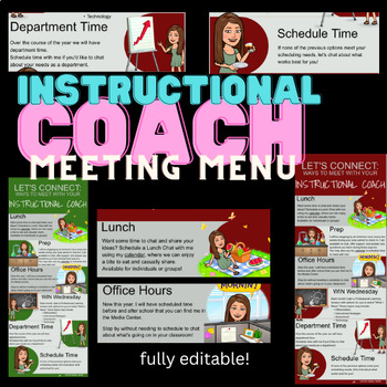 Preview of INSTRUCTIONAL COACH | Ways to meet with me!