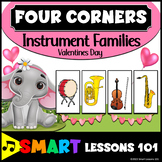 INSTRUMENT Families FOUR CORNERS Game | Valentines Music G