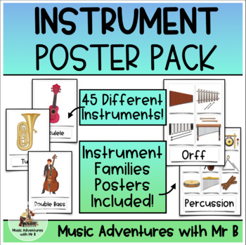 Preview of INSTRUMENT POSTER PACK! 45 Different Instruments