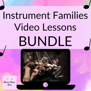 Preview of INSTRUMENTS OF THE ORCHESTRA DIGITAL BUNDLE Videos & Google Slides