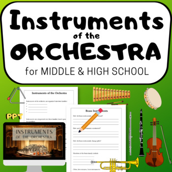 Preview of INSTRUMENTS OF THE ORCHESTRA a Middle and High School General Music Unit