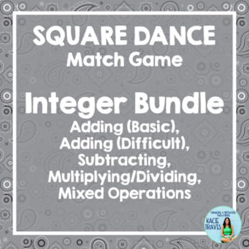 Preview of INTEGER ACTIVITIES | Square Dance Bundle