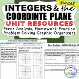 INTEGERS & COORDINATE PLANE Error Analysis, Word Problems,