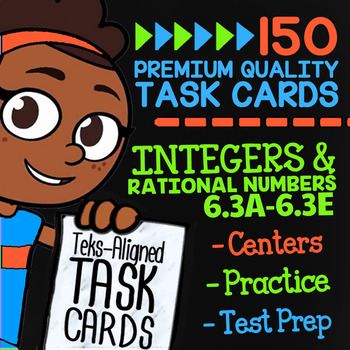 Preview of INTEGERS & RATIONAL NUMBERS ★ Math TEK 6.3A 6.3B 6.3C 6.3D 6.3E ★ 6th Grade Math