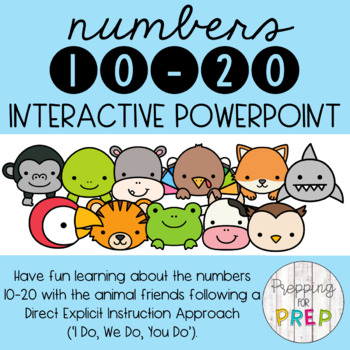 Preview of INTERACTIVE 10-20 NUMBER POWERPOINT- GRADUAL RELEASE OF RESPONSIBILITY