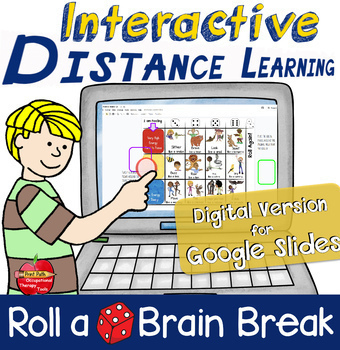 Preview of INTERACTIVE Brain Breaks for Google Slides™️ Distance-learning