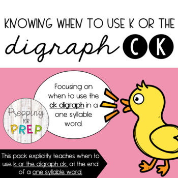 Preview of K OR DIGRAPH CK POWERPOINT