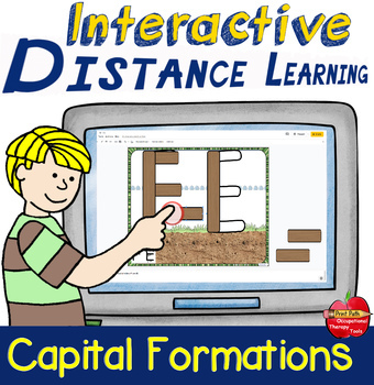 Preview of INTERACTIVE Capital Formations #1 Lines & Curves: Distance Learning, Telehealth
