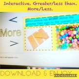 INTERACTIVE. Greater/Less/Equal. More/Less. with Pictures. 