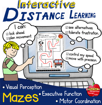 Preview of INTERACTIVE Mazes for Distance Learning / Telehealth
