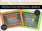 INTERACTIVE NOTEBOOK: MUSIC THEORY - LEVEL I & II (BUNDLE)