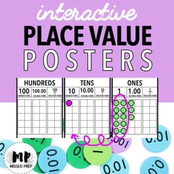 Preview of INTERACTIVE PLACE VALUE WALL DISPLAY AND CENTER