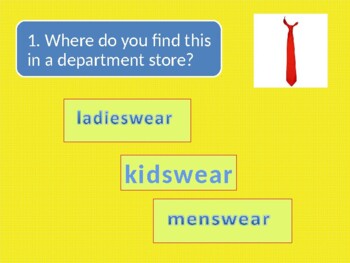 INTERACTIVE PPT Special Needs /ESL CATEGORIZING - DEPARTMENT STORE ...