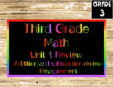 INTERACTIVE  Unit 1 Math Review for 3rd Grade