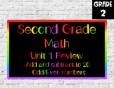 INTERACTIVE Unit 1 Math review for 2nd grade - *With Seesa