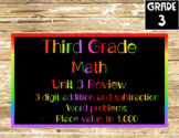 INTERACTIVE Unit 3 Math Review for 3rd Grade