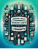 Preview of INTERMEDIATE (7-8) LEARNING SKILLS & WORKING HABITS COMMENTS- ONTARIO