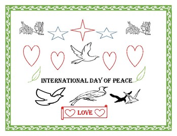 INTERNATIONAL DAY OF PEACE COLORING PAGE by HOUSE OF KNOWLEDGE AND KINDNESS