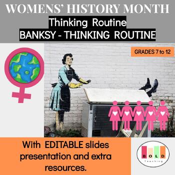 Preview of INTERNATIONAL WOMEN'S DAY | Women's history month | Thinking Routine