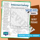 INTERNET SAFETY Word Search Puzzle Activity Vocabulary Wor