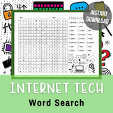 INTERNET Computer Technology Vocabulary DIGITAL Word Searc