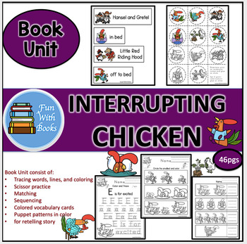 Preview of INTERRUPTING CHICKEN BOOK UNIT