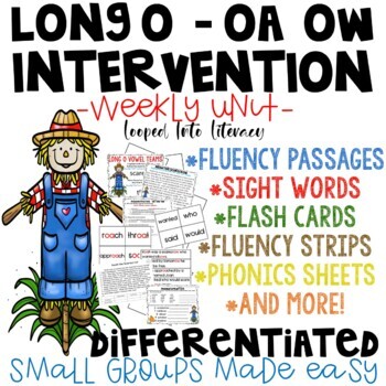 Preview of INTERVENTION SMALL GROUP LONG O (OA OW) DIFFERENTIATED FLUENCY DIBEL PASSAGES