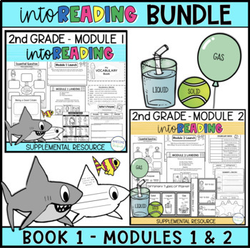 Preview of INTO READING 2ND GRADE HMH BUNDLE MODULES 1-2