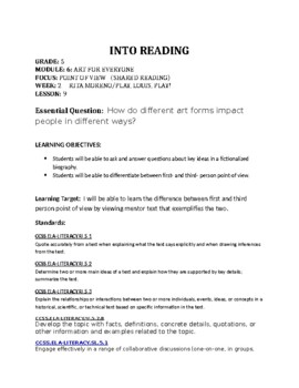 Preview of INTO READING GRADE 5      MODULE 6    WEEK 2     LESSON 9       Art for Everyone