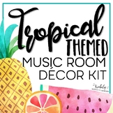 Music Room Decor Kit {Tropical Theme}