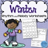 Winter Rhythm and Melody Worksheets