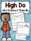 Music Worksheet Bundle: High Do