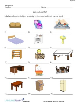 Furniture and house things – Las cosas de la casa - Escolar - ABC