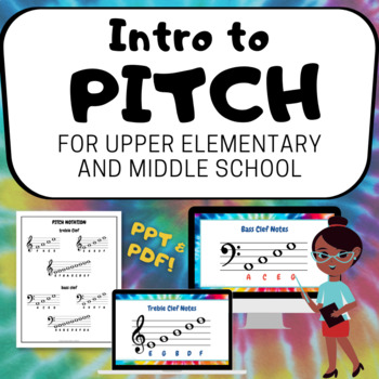 Preview of INTRO TO PITCH for middle school general music