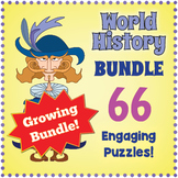 INTRO TO WORLD HISTORY Word Search Worksheet Mega Bundle