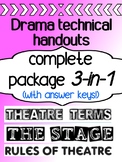 INTRO TO the Elements of Drama - Technical Theatre BUNDLE
