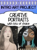 INTRO project for high school visual art - CREATIVE PORTRAITS!