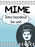 INTRO to MIME for middle school and high school