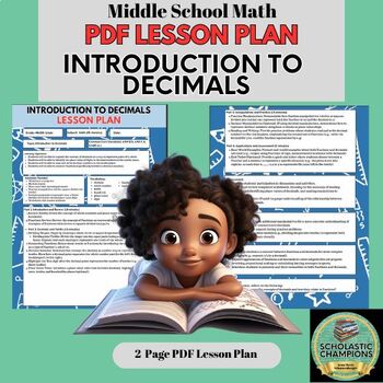 Preview of INTRODUCTION TO DECIMALS-Lesson Plan for 4th/5th Grade Middle School Math